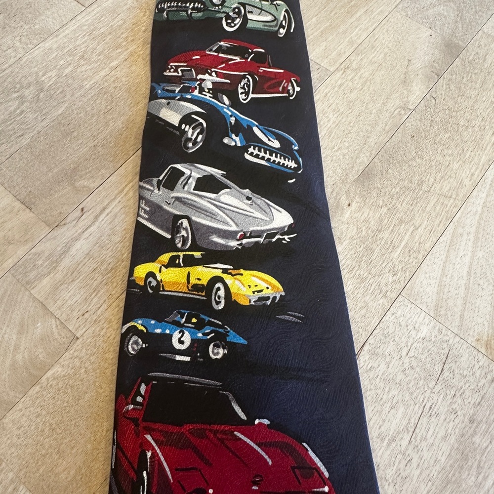 Classic Car Patterned Tie